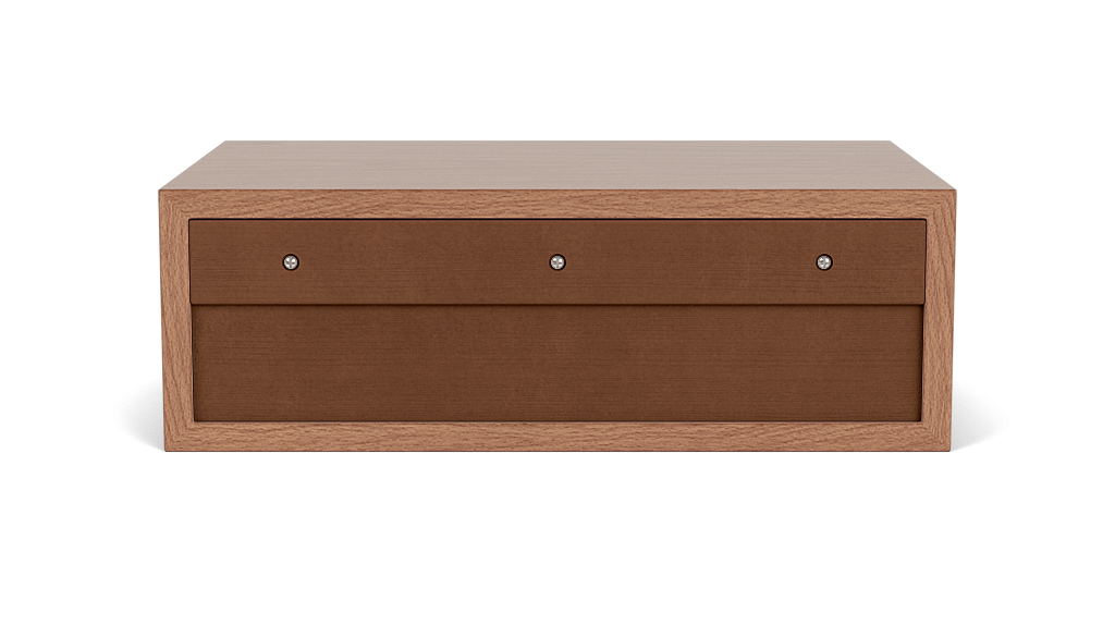 Marcel Single Drawer Floating Nightstand - Walnut