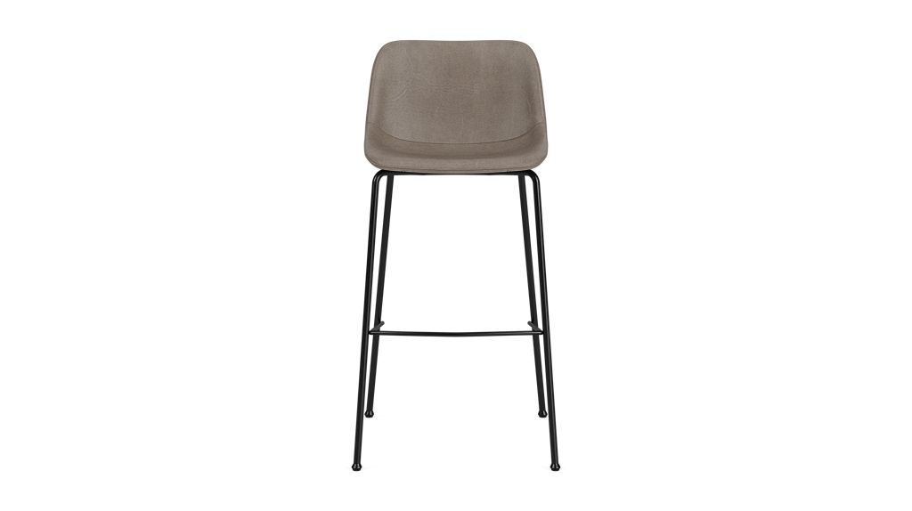Oles Counter Stool - Grey Synthetic Leather