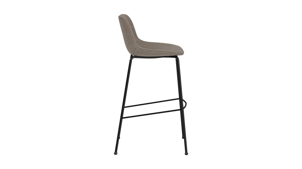 Oles Counter Stool - Grey Synthetic Leather