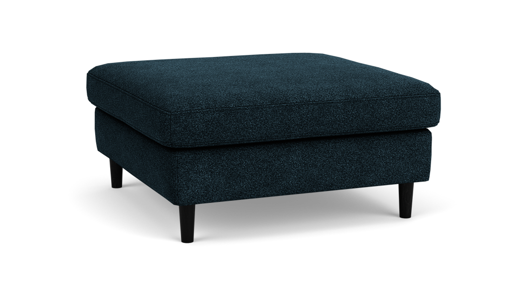 Oskar Repose-pieds - Lana Dark Turquoise - Pattes Noir