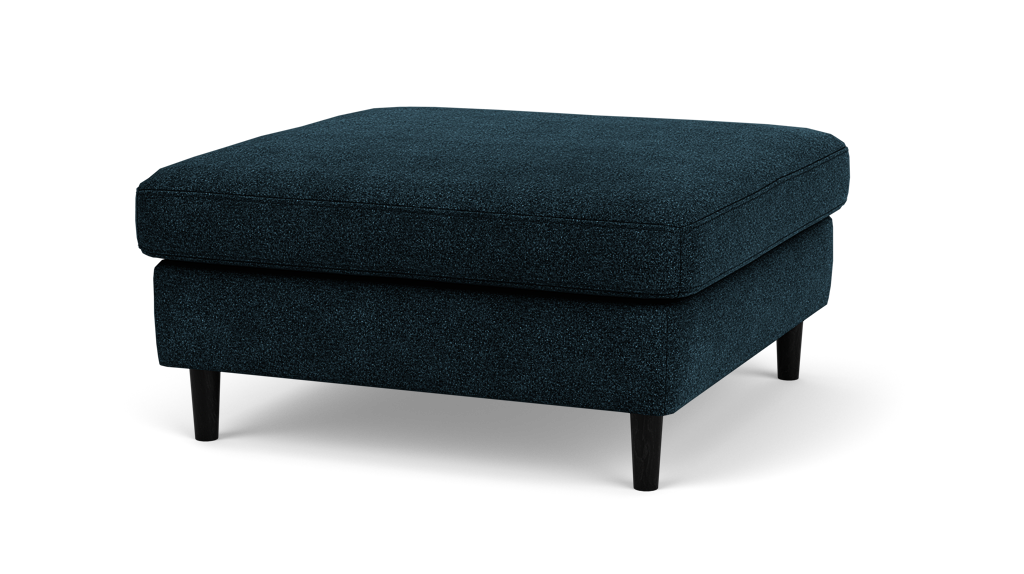 Oskar Repose-pieds - Lana Dark Turquoise - Pattes Noir