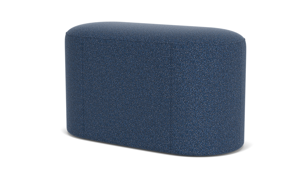 Oval Ottoman - Ola Denim