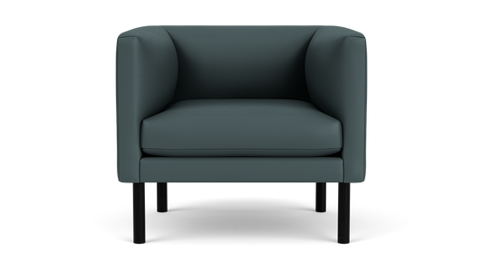 Replay Club Chair - Fino Blue - Black