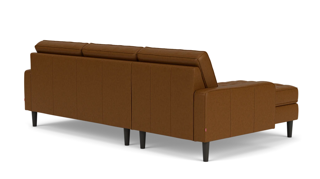 Reverie Canapé modulaire deux pièces avec méridienne - Classic Sahara, Frêne Noir