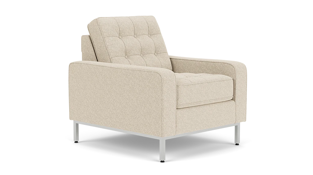 Reverie Fauteuil - Lana Sand, Acier Inoxydable