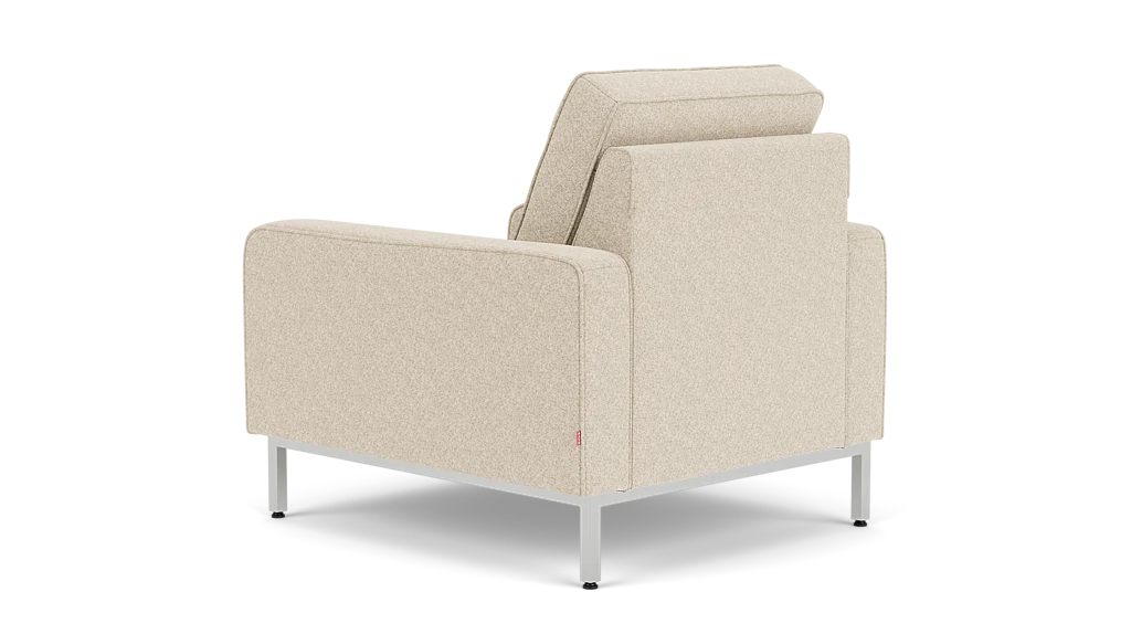 Reverie Fauteuil - Lana Sand, Acier Inoxydable