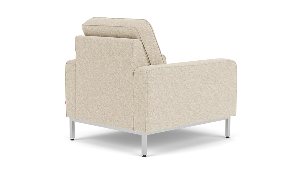 Reverie Fauteuil - Lana Sand, Acier Inoxydable