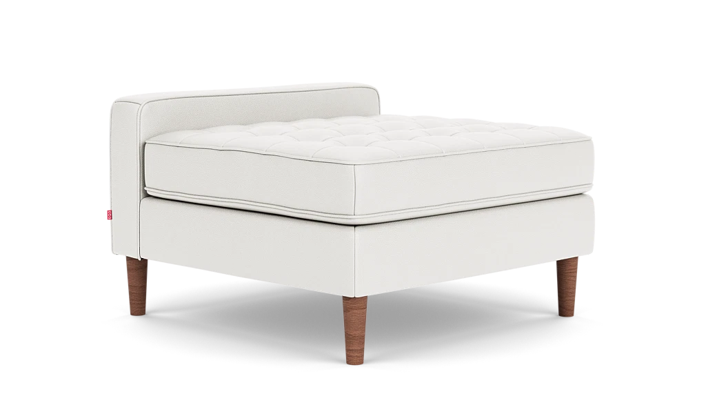 Reverie Extended Seat - Evoque Frost, Walnut Legs