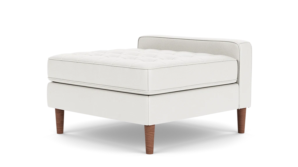 Reverie Extended Seat - Evoque Frost, Walnut Legs