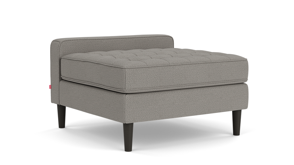 Reverie Extended Seat - Panama Grey, Black Ash Legs