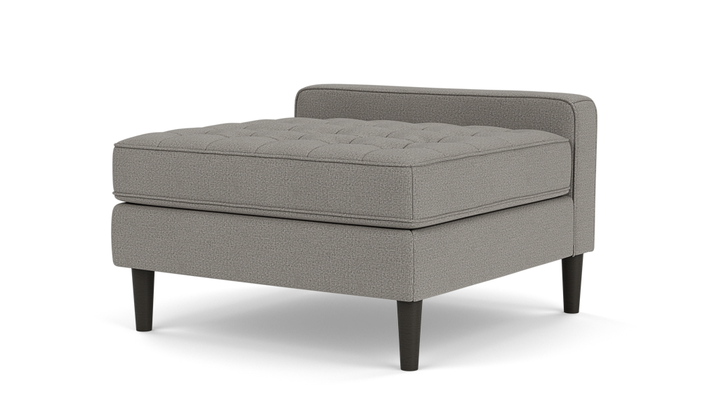Reverie Extended Seat - Panama Grey, Black Ash Legs