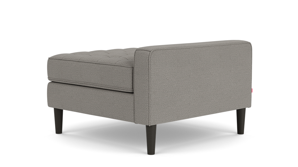 Reverie Extended Seat - Panama Grey, Black Ash Legs