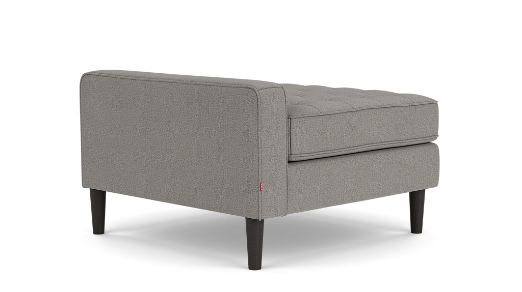 Reverie Extended Seat - Panama Grey, Black Ash Legs