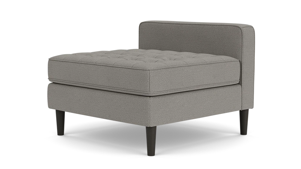 Reverie Extended Seat - Panama Grey, Black Legs