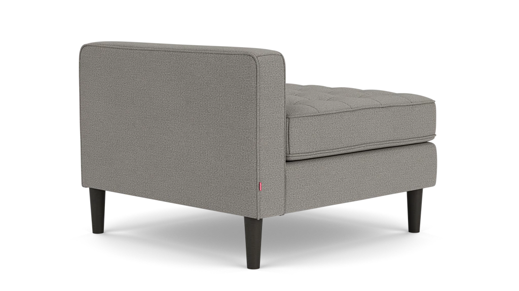 Reverie Extended Seat - Panama Grey, Black Legs