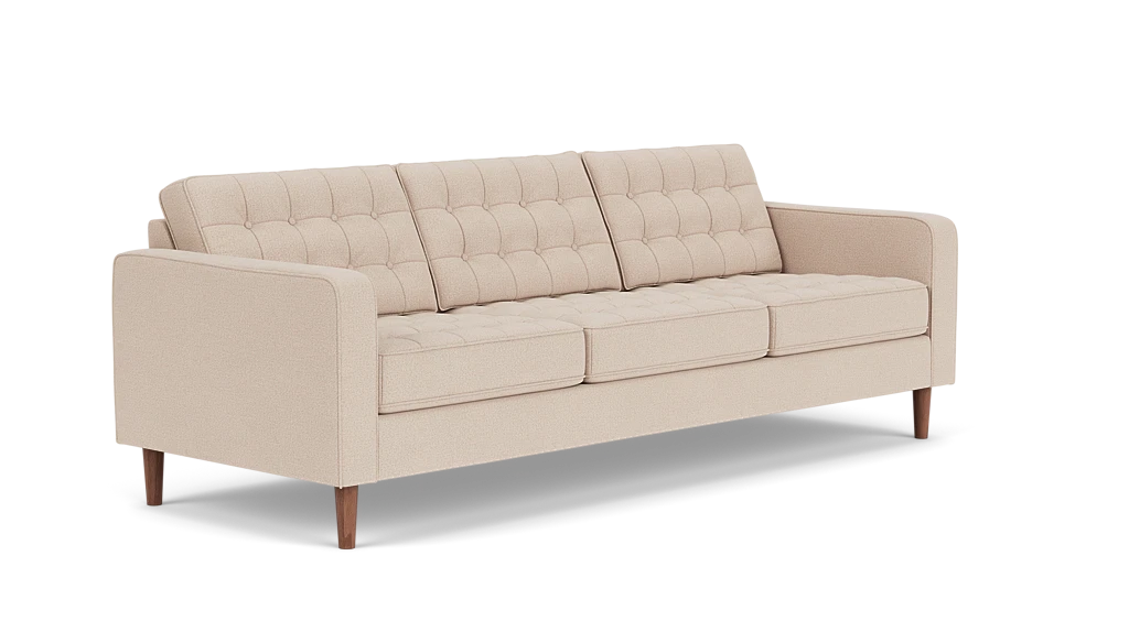 Reverie Sofa - Panama Natural, Walnut Legs