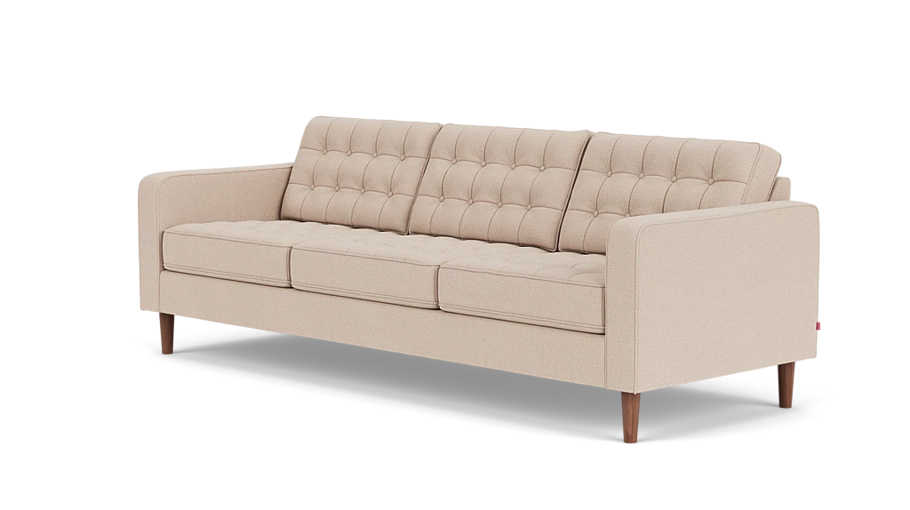 Reverie Sofa - Panama Natural, Walnut Legs