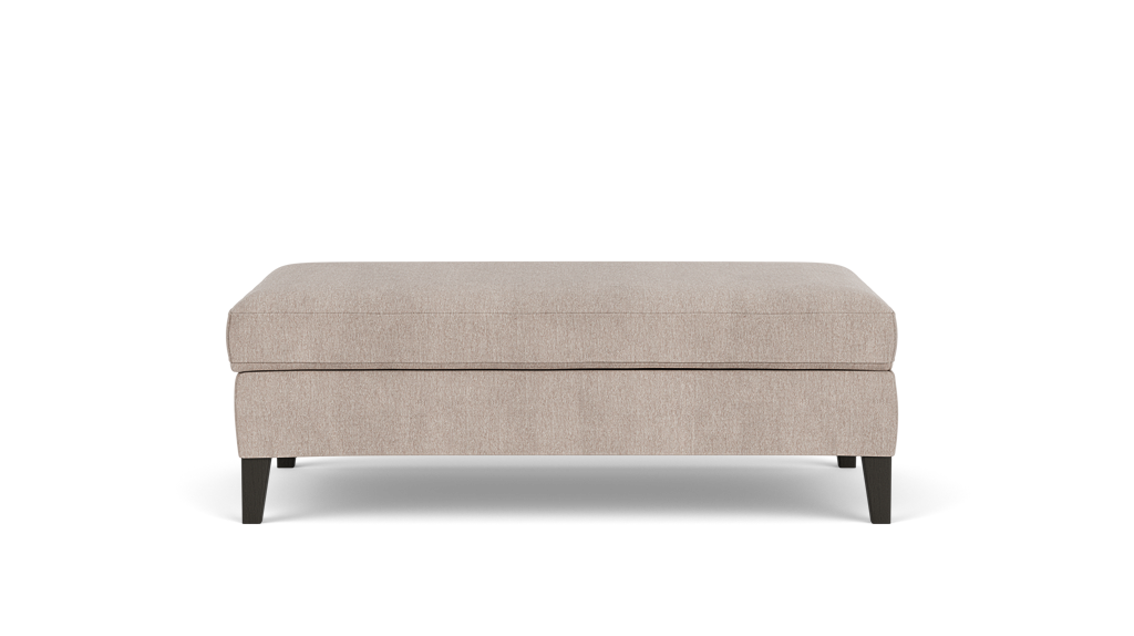 Salema Repose-pieds avec rangement - Dillon Dune - Pattes en onyx