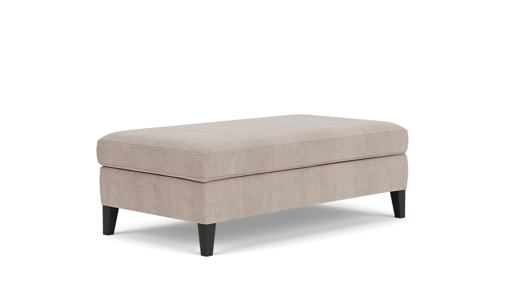 Salema Repose-pieds avec rangement - Dillon Dune - Pattes en onyx