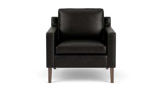 Skye Fauteuil - Coachella Noir - Pattes en noyer
