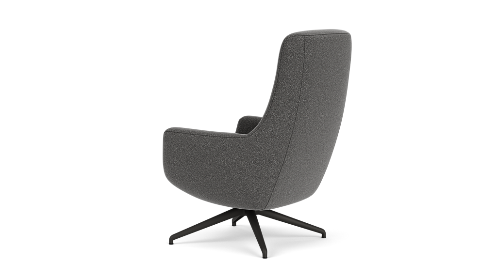 Suite Chair - Oal Dark Grey, Anthracite Legs