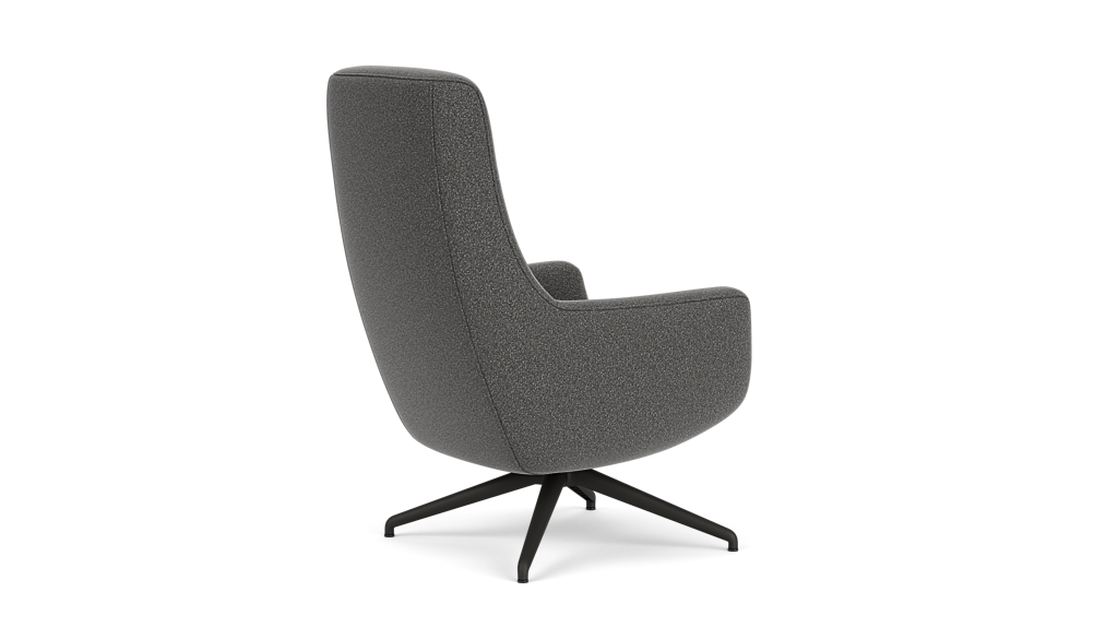 Suite Chair - Oal Dark Grey, Anthracite Legs