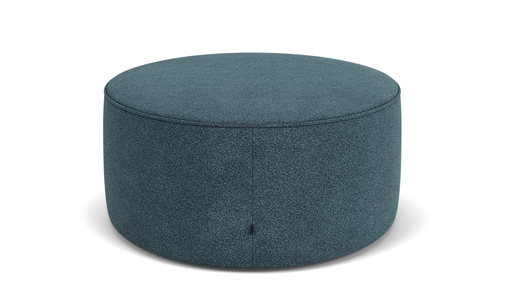 The Wander Ellipse Ottoman - Lana Soft Blue, Glides