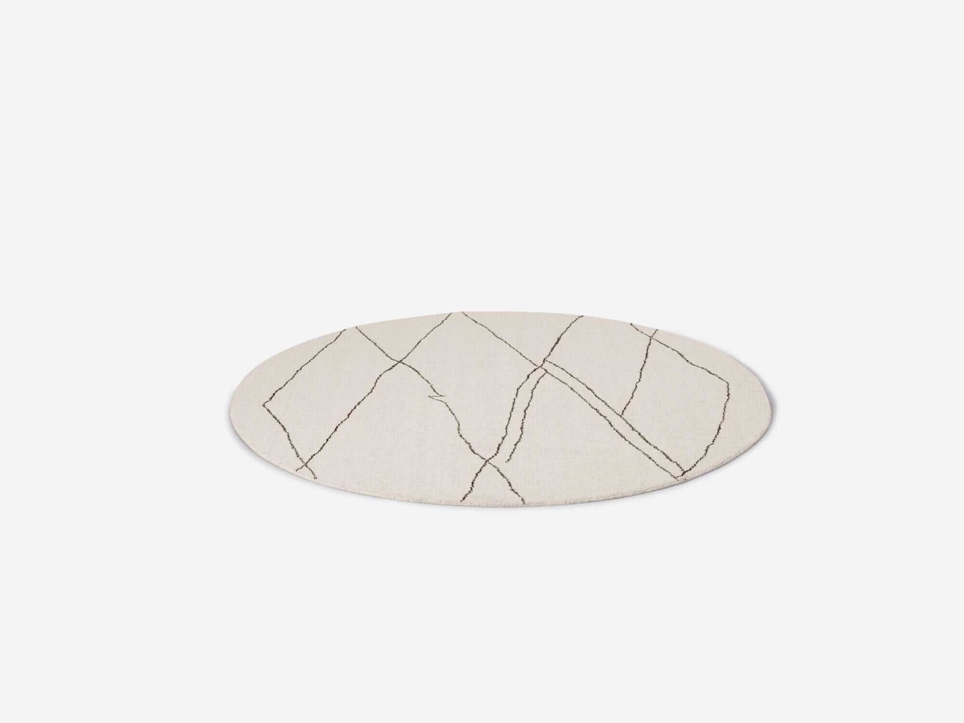 Azar Round Rug - White group image - 2