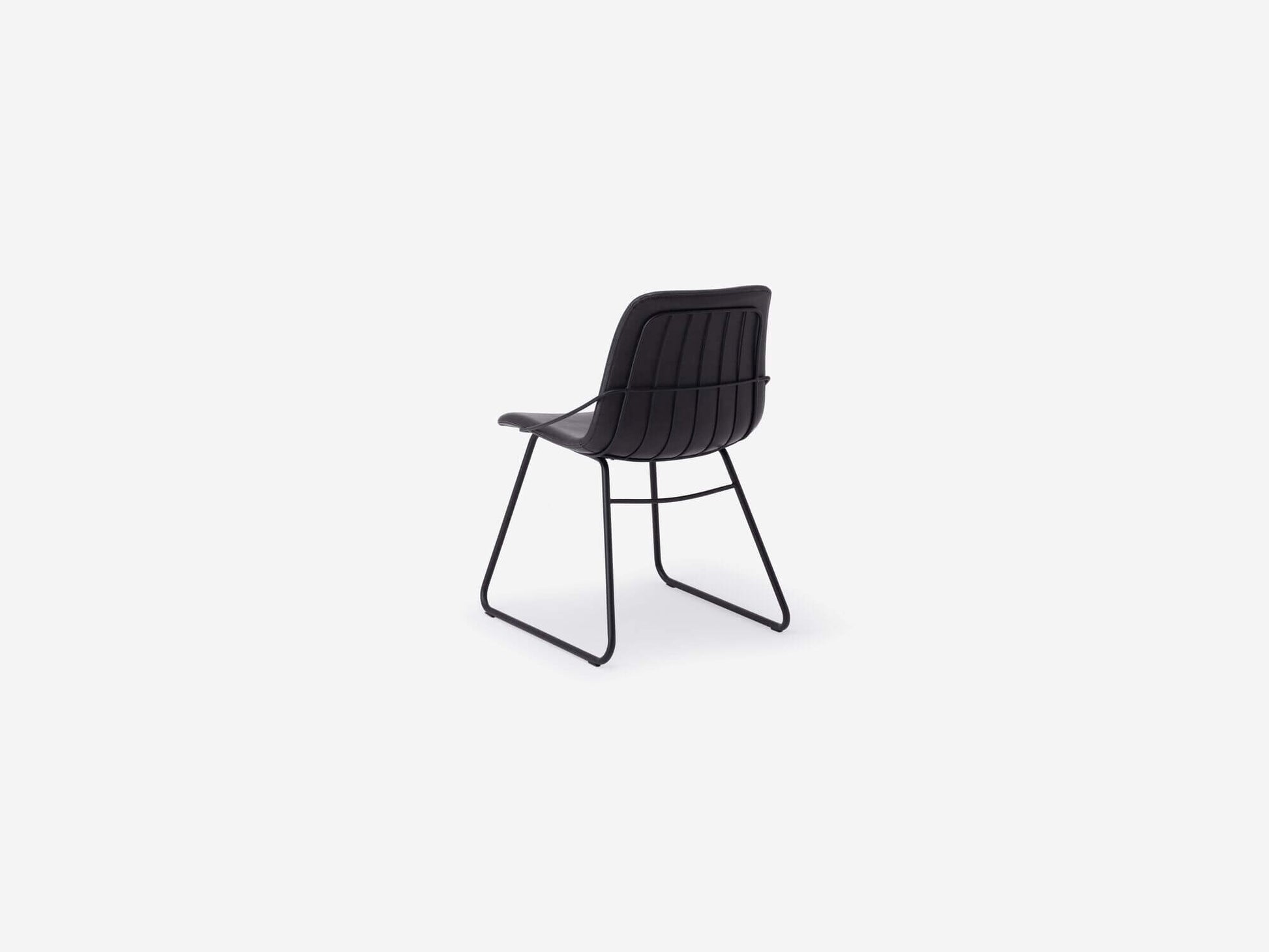 Minimal Side Chair - Black Synthetic Leather group image - 5