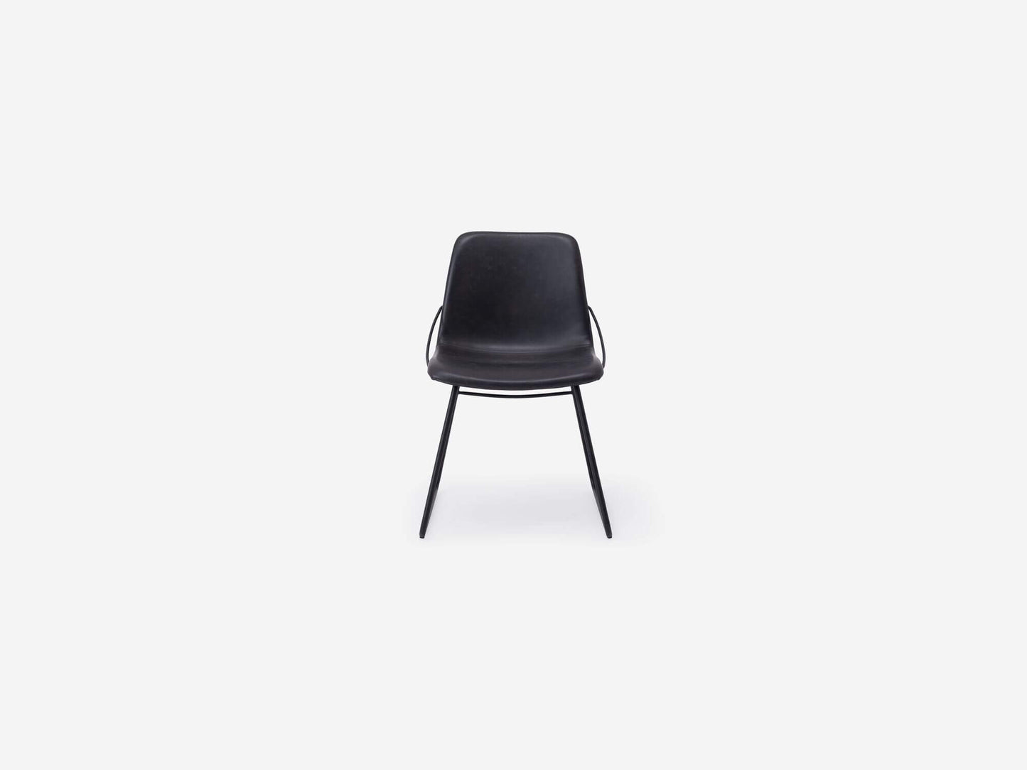 Minimal Side Chair - Black Synthetic Leather group image - 1
