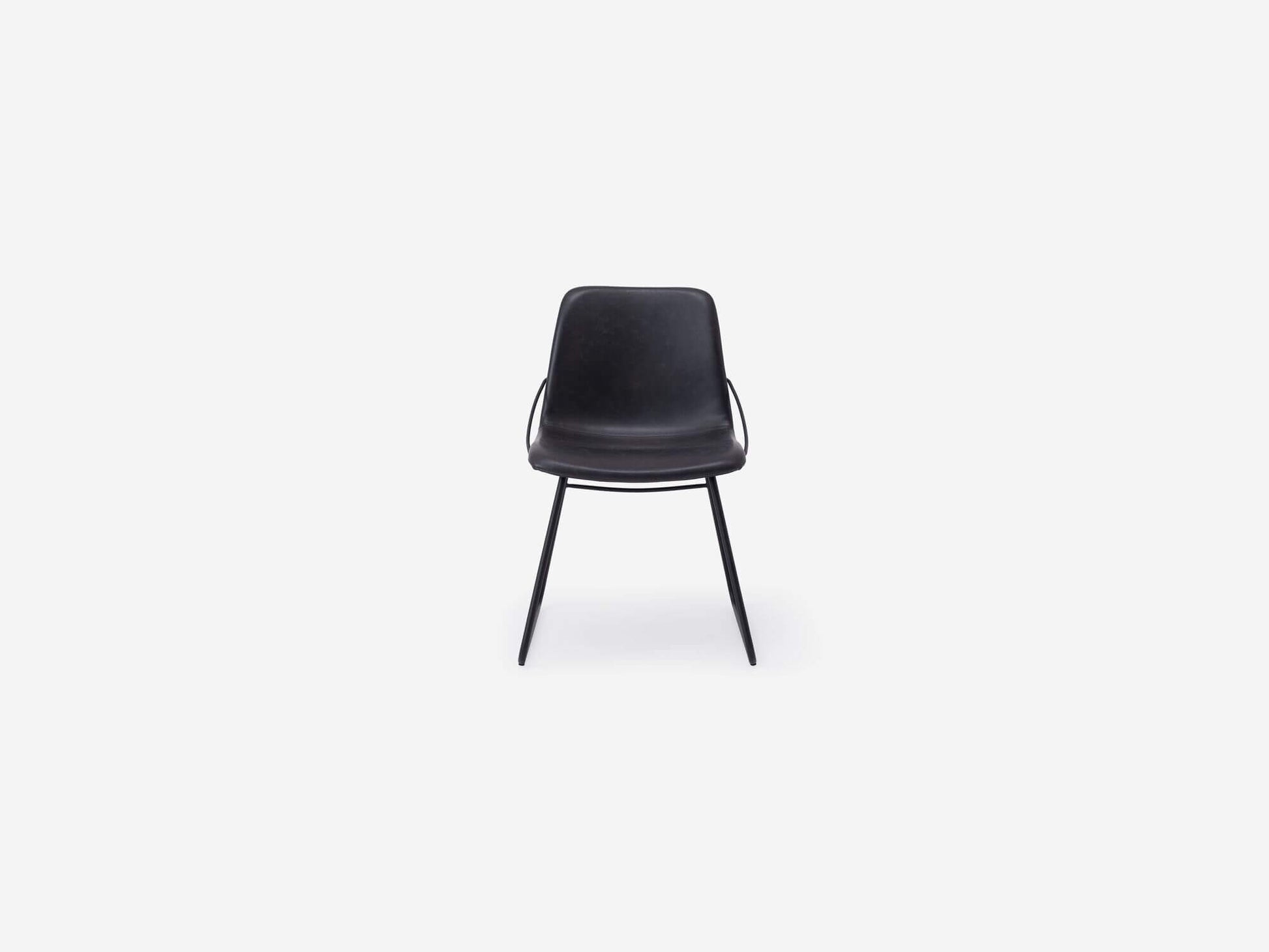 Minimal Side Chair - Black Synthetic Leather group image - 1