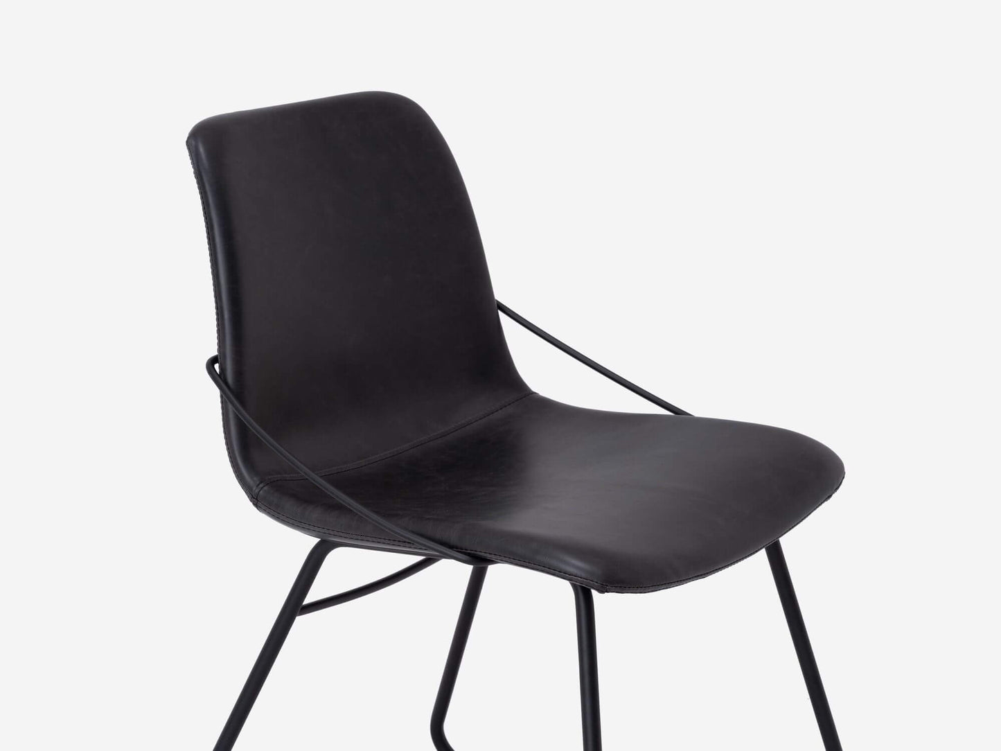 Minimal Side Chair - Black Synthetic Leather group image - 6