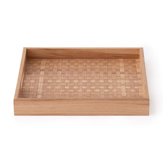 Weave Tray - Square - Oak main image