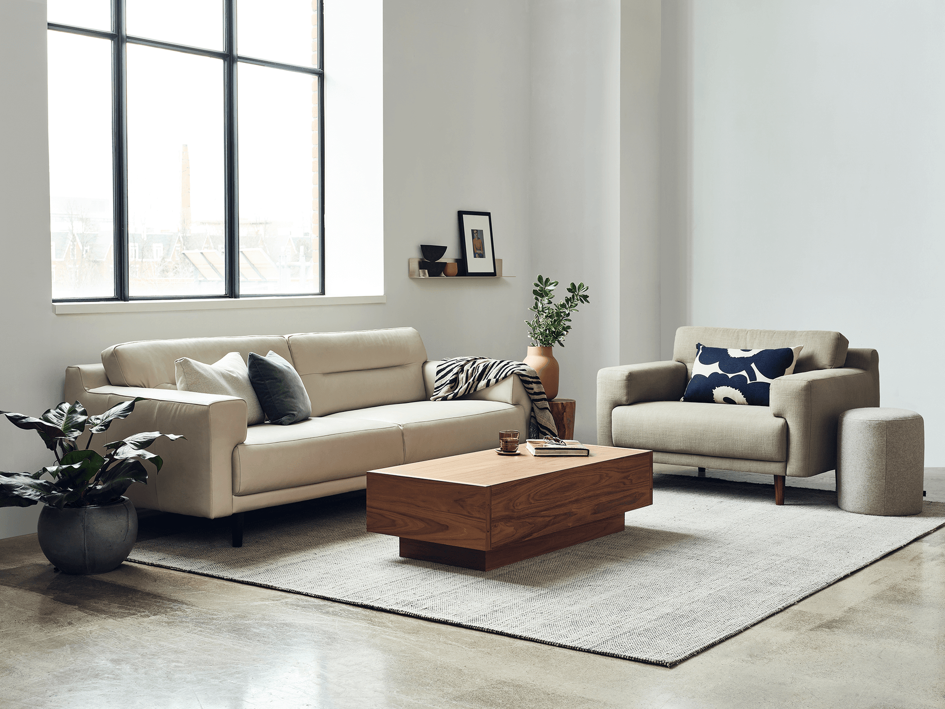Remi Sofa - Valley Stone - Walnut  Image - 5