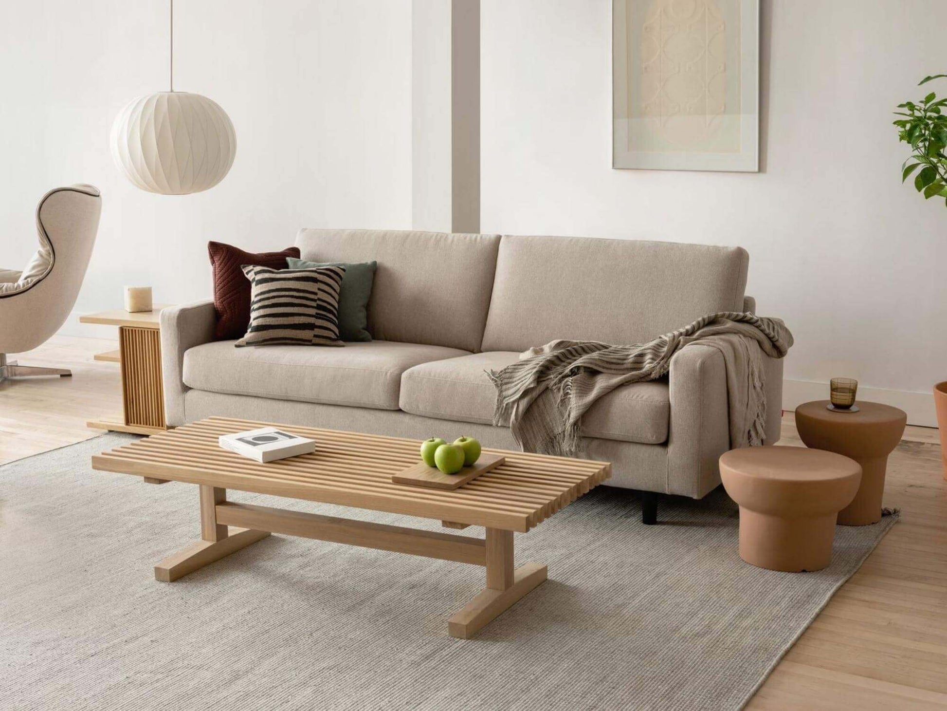Oskar Sofa - UPHOLSTERY - 60LA-DTUWALNUT lifestyle image