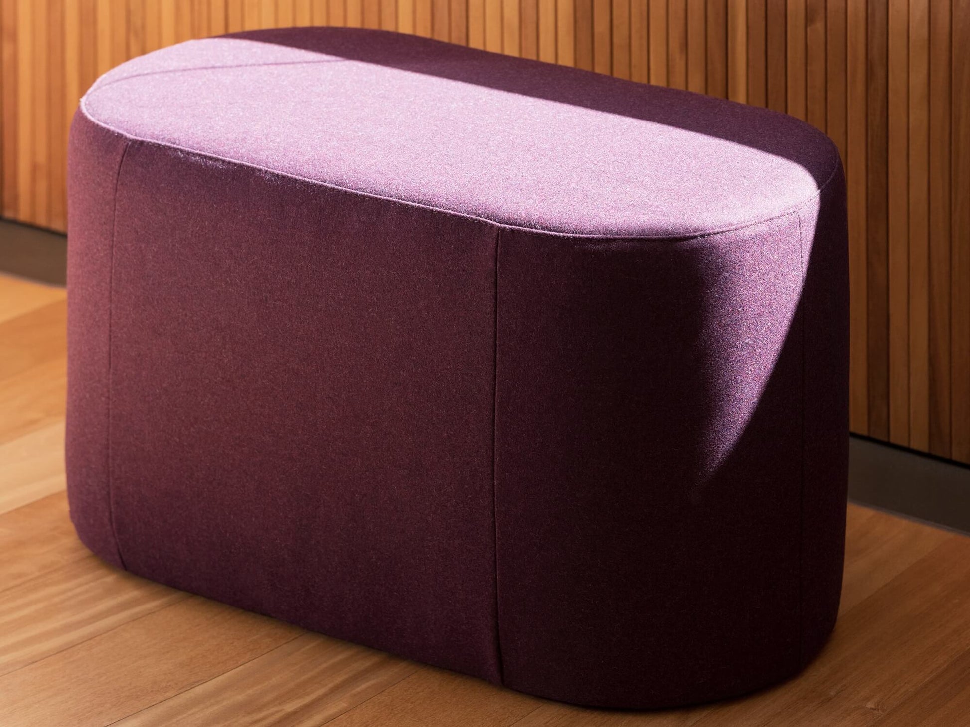 Oval Ottoman - Panama Light Blue   Image - 5