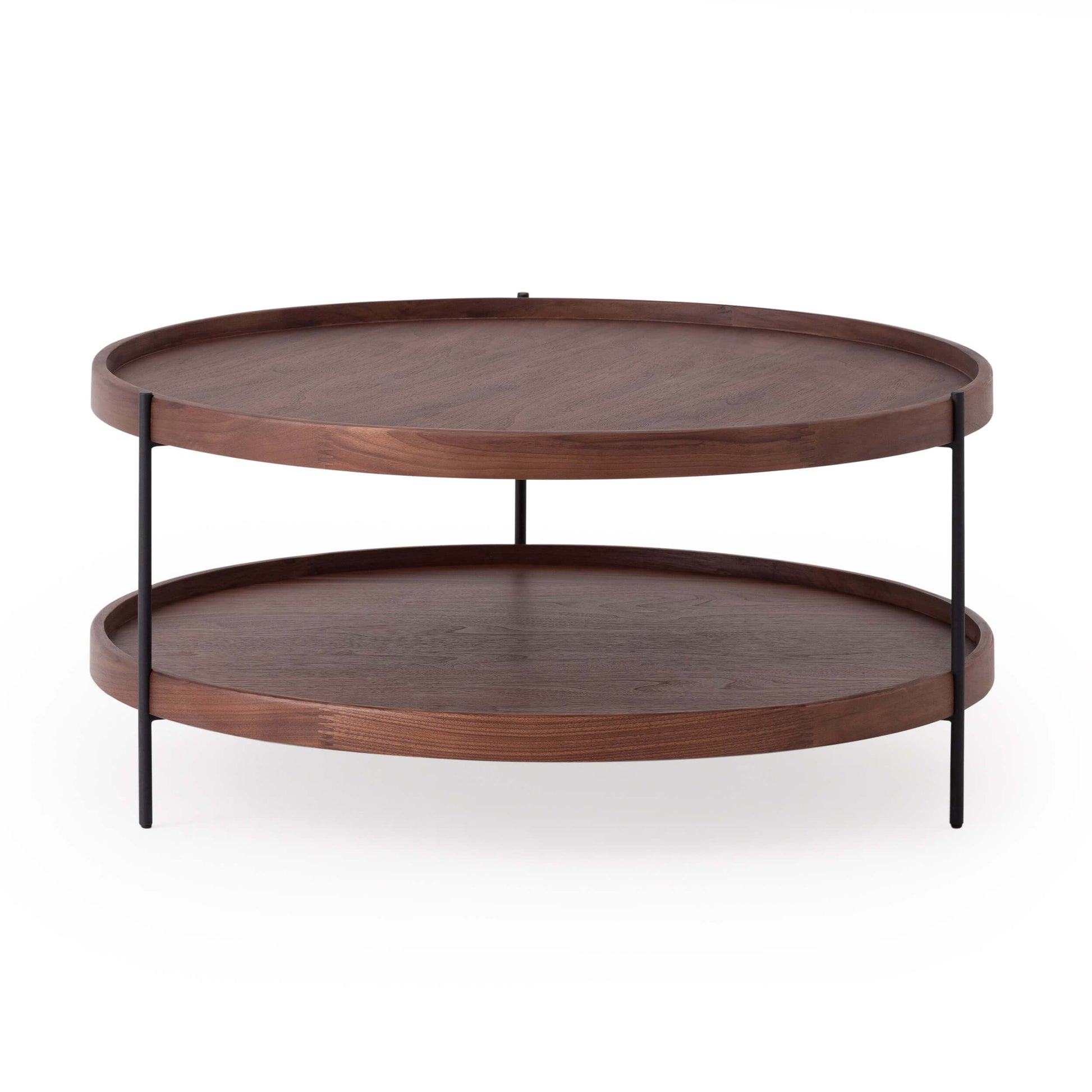 Sage Round Coffee Table - Small - Walnut main image
