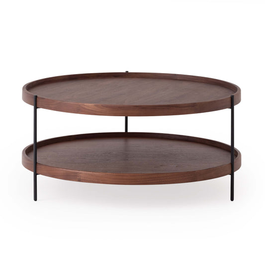 Sage Round Coffee Table - Small - Walnut main image