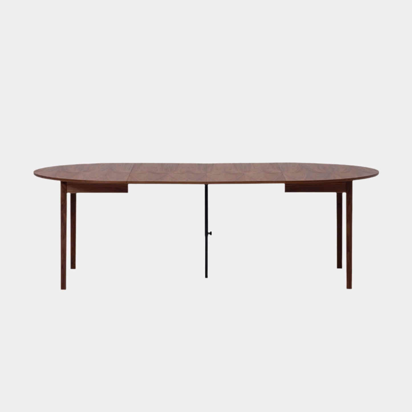 Ease Round Expandable Dining Table - Walnut (52″ to 91″) - Ease Round Table - Walnut main image