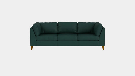 Salema Sofa - Paloma Deep Green Leather -java  Image - 1