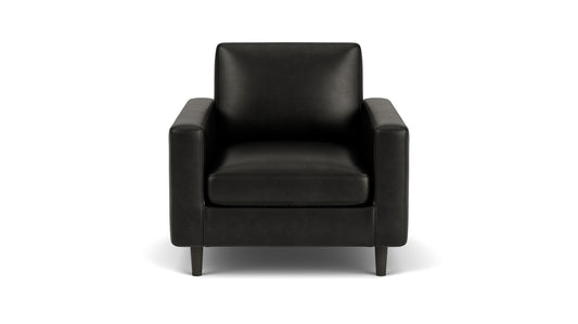 Oskar Plush Chair - UPHOLSTERY - 800CO-NOIBLACK main image