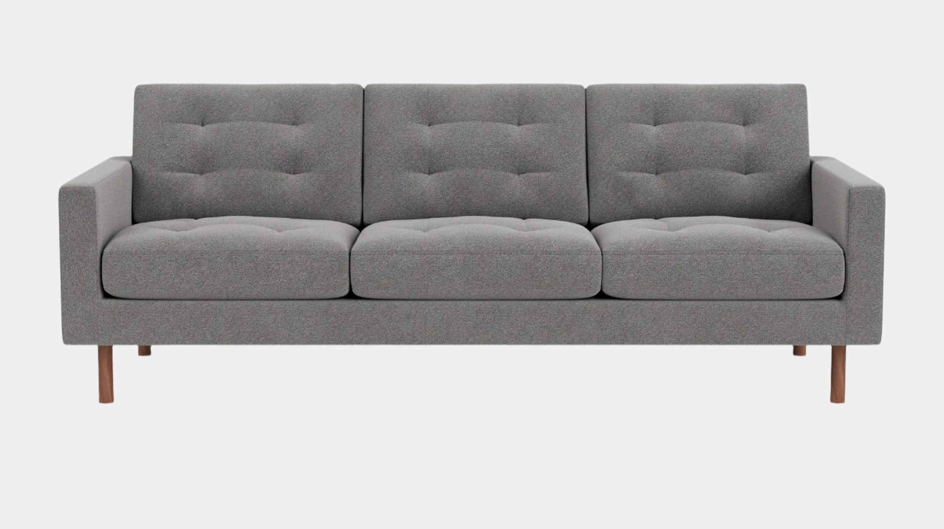 Joan Sofa - Mila Grey, Walnut legs Image - 1