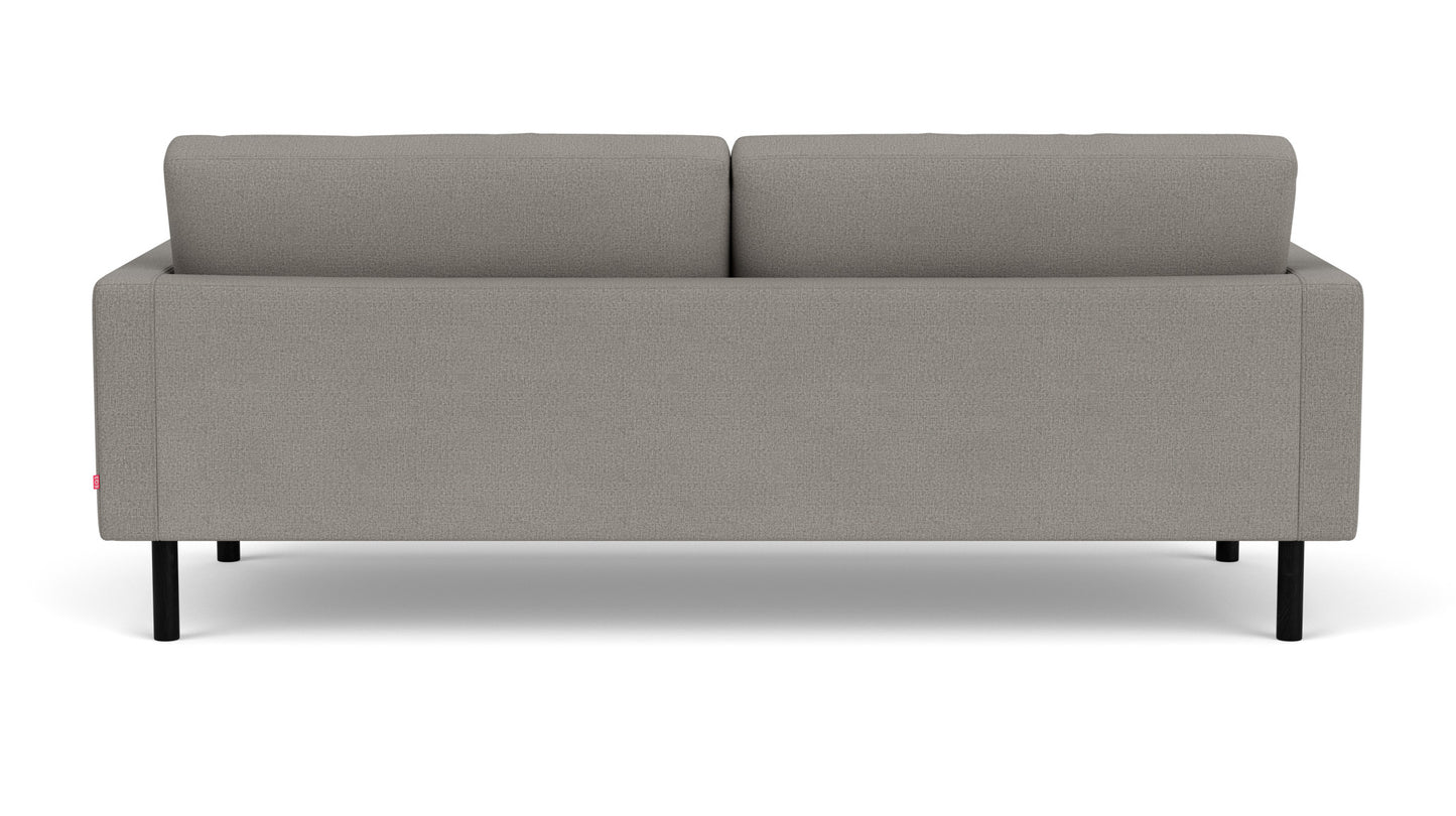 Joan Sofa - Panama Grey - Black Legs Image - 3