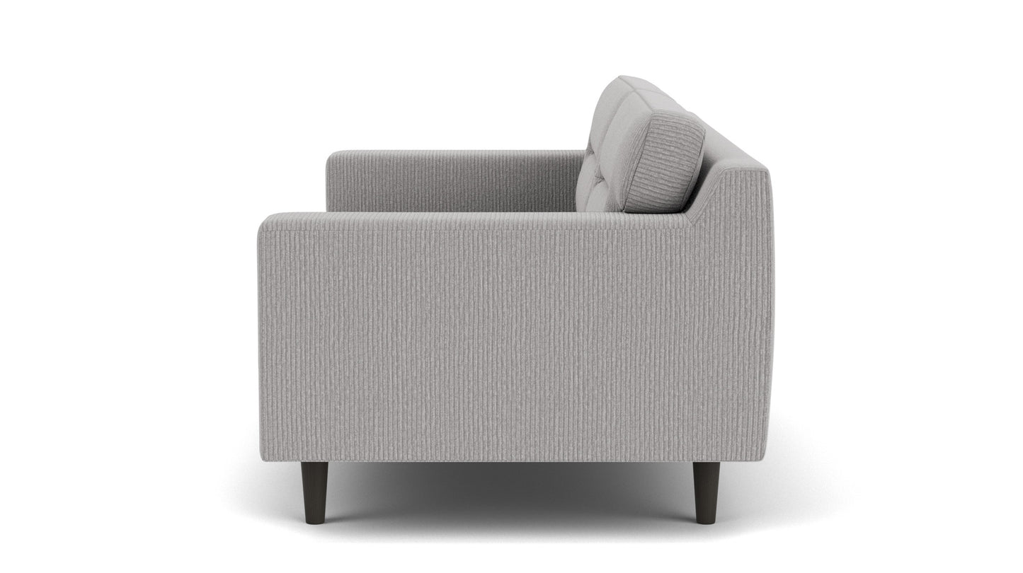 Remi Loveseat - Valley Stone - Black Image - 4