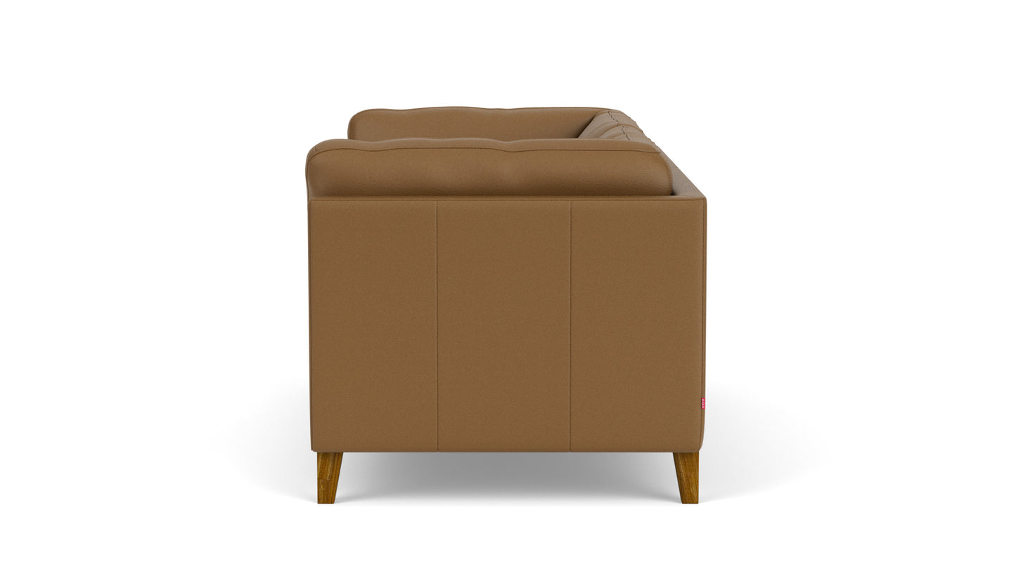 Salema Loveseat - Rein Toast, Java legs Image - 4
