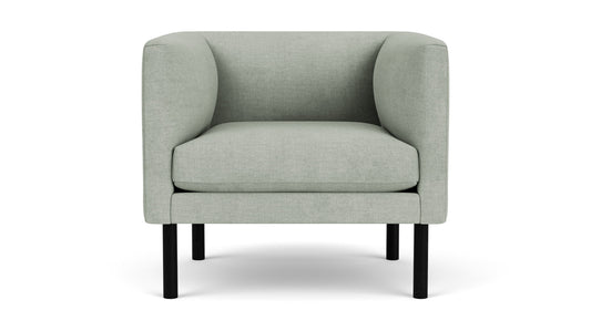 Replay Club Chair - Aspen Mist - Black Legs Image - 1