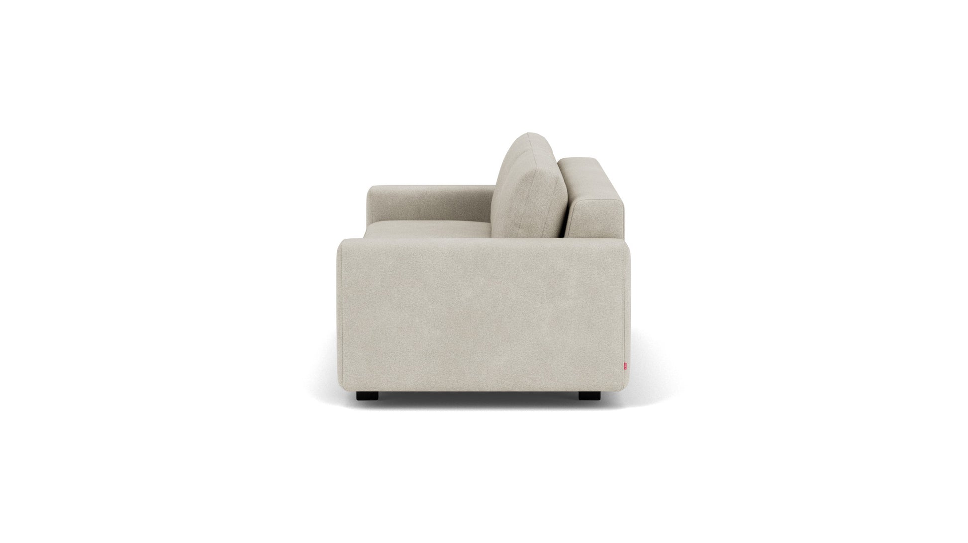 Reva Sleeper Sofa - Ava Cloud, Black Ash Legs Image - 4