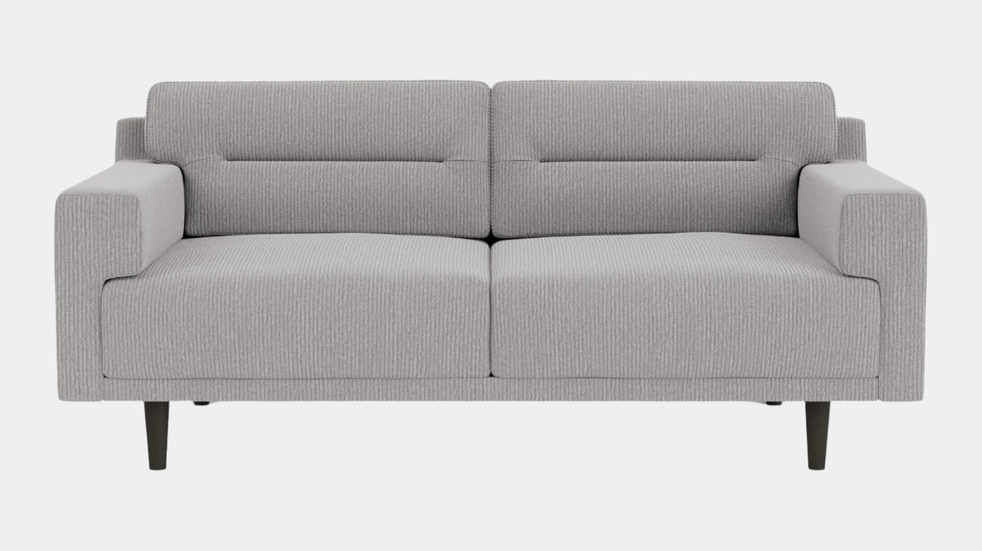 Remi Loveseat - Valley Stone - Black Image - 1