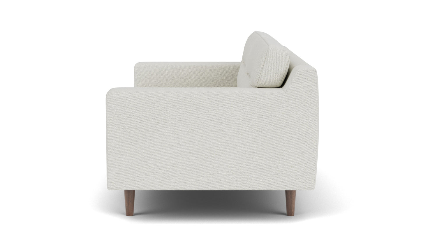 Remi Loveseat - Arctic Snow - Walnut  Image - 4