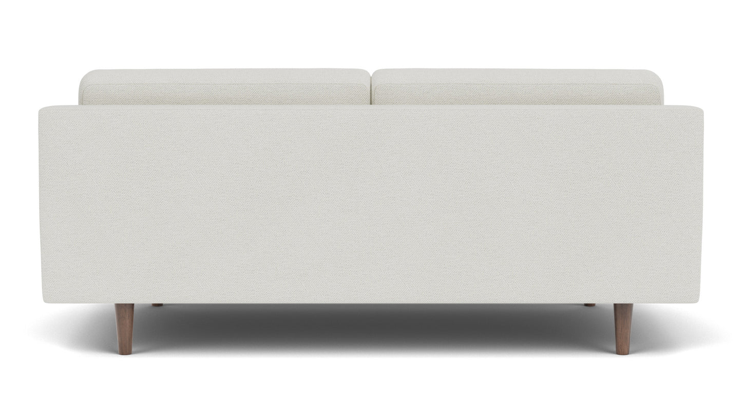 Remi Loveseat - Arctic Snow - Walnut  Image - 3